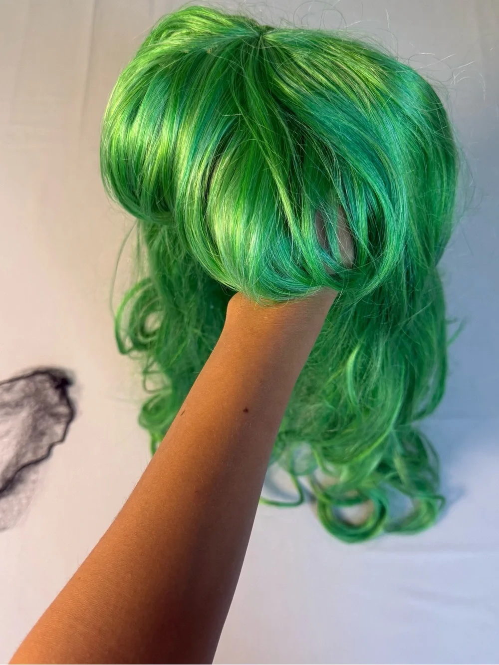 Green Wavy Women's Vibrant Green Wig cosplay